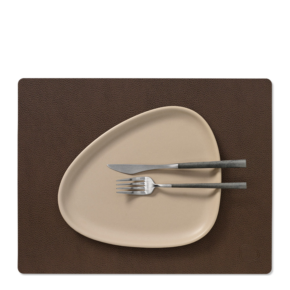 LIND DNA Rectangle Leather Serene Pöytätabletti 26x34,5 cm Hazel