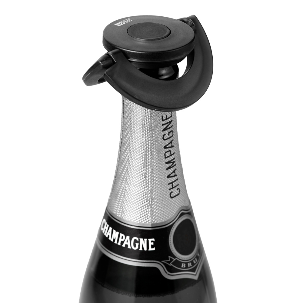 AdHoc Champagnestopper 8 cm svart plast