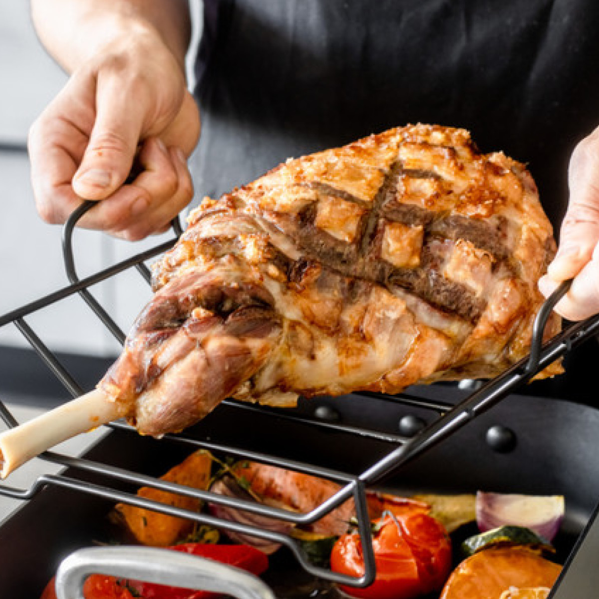 MasterClass Non-stick langpanne med rist 40x28 cm