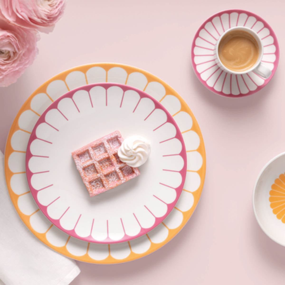 Villeroy & Boch Fleur cassis frokosttallerken/desserttallerken 21 cm rosa