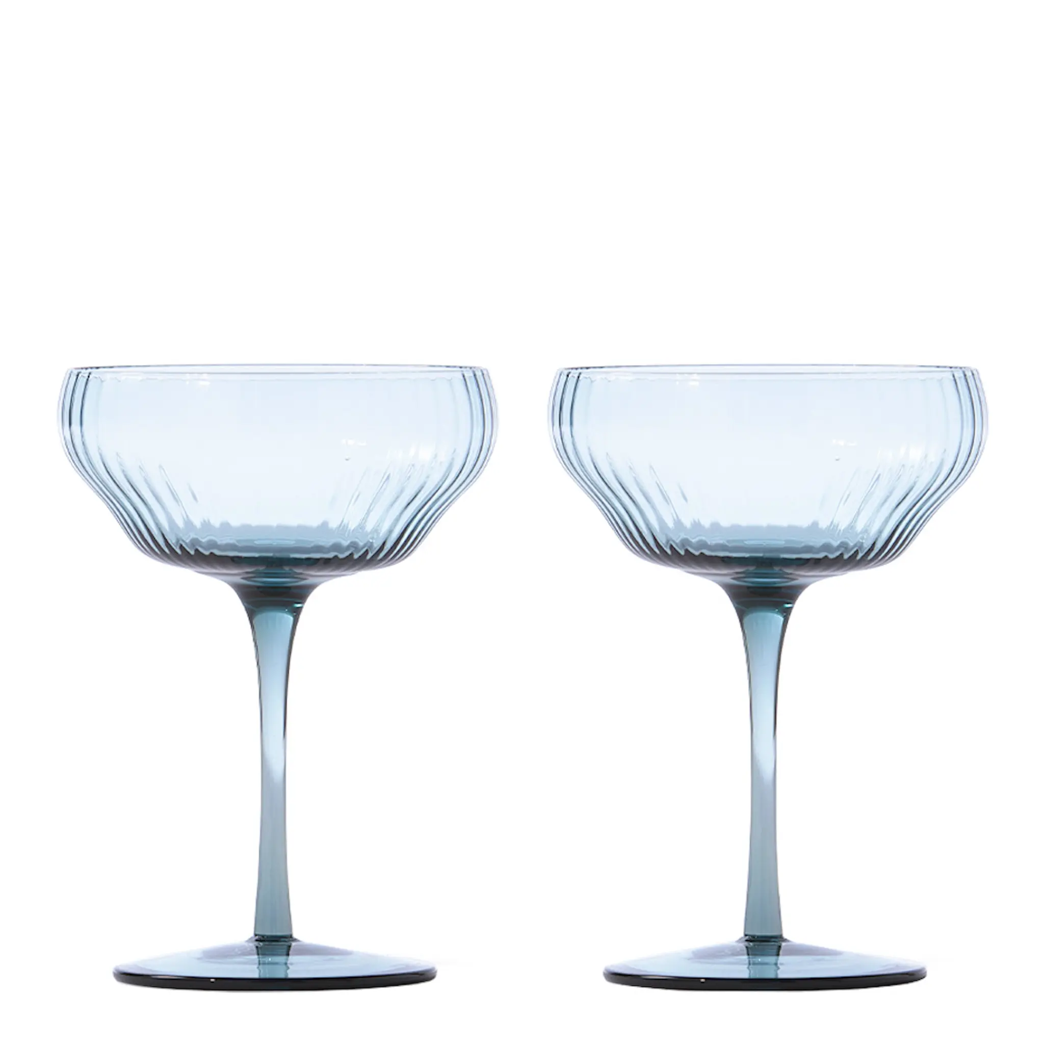 Pols Potten Pum Coupe lasi 14,3 cm 2 kpl Sininen