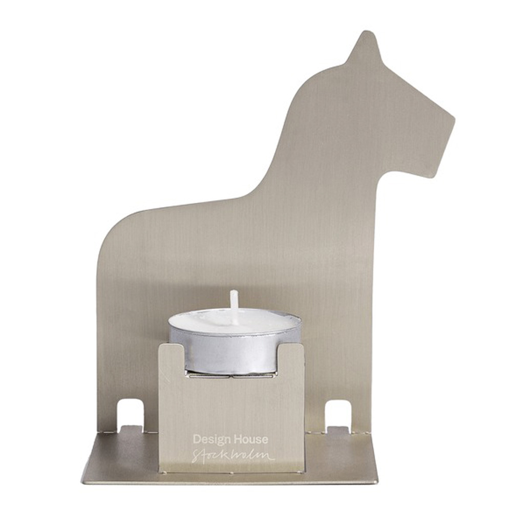 Design House Stockholm Lyslykt pop-up dalahest rustfritt stål