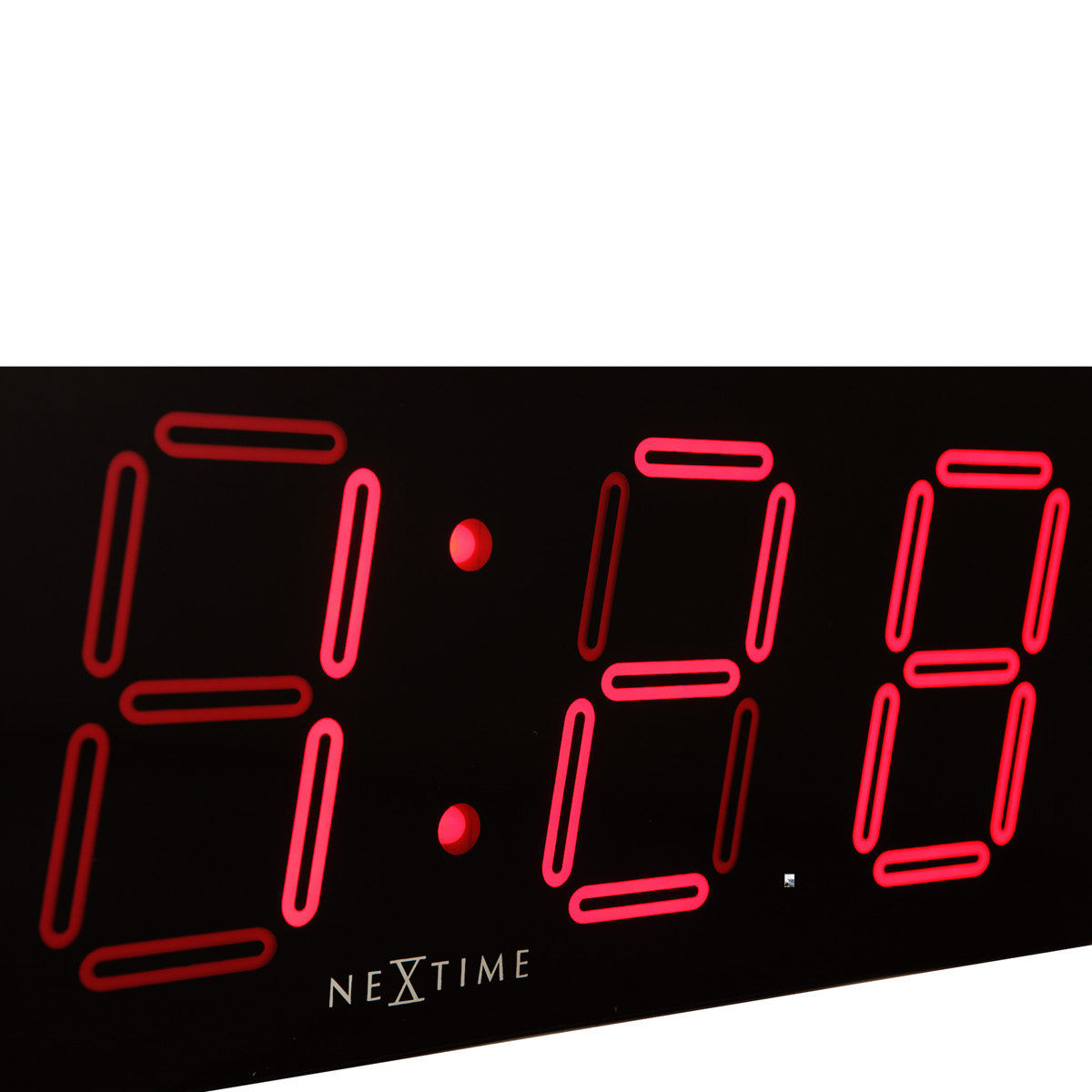 NeXtime Big D LED-klocka 51 cm svart