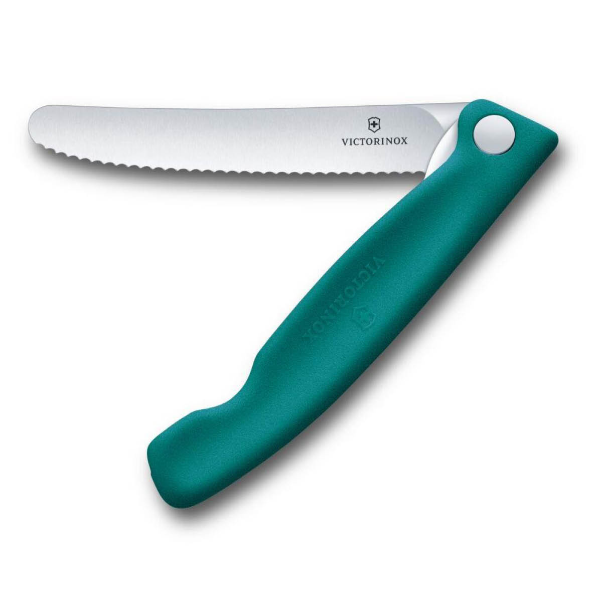 Victorinox Swiss Classic piknikkniv 11 cm bølget blad grønn