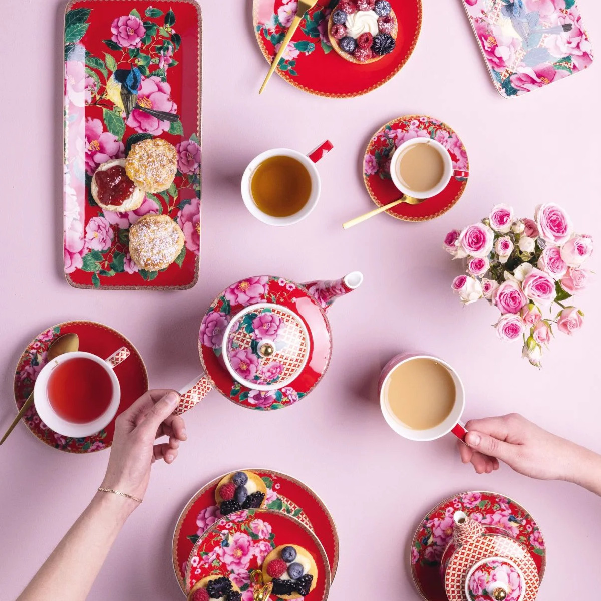 Maxwell & Williams Silk Road mugg 30 cl röd