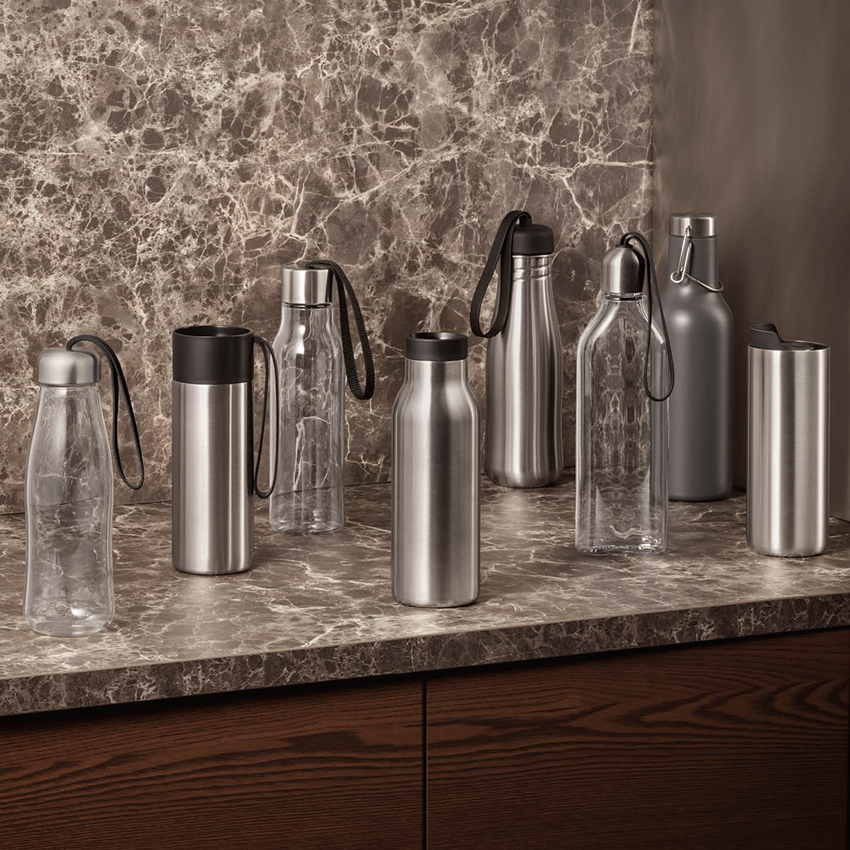 Eva Solo To Go Dricksflaska glas 0,5 L Svart