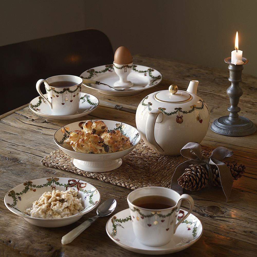 Royal Copenhagen Star Fluted Christmas Äggkopp 2-pack