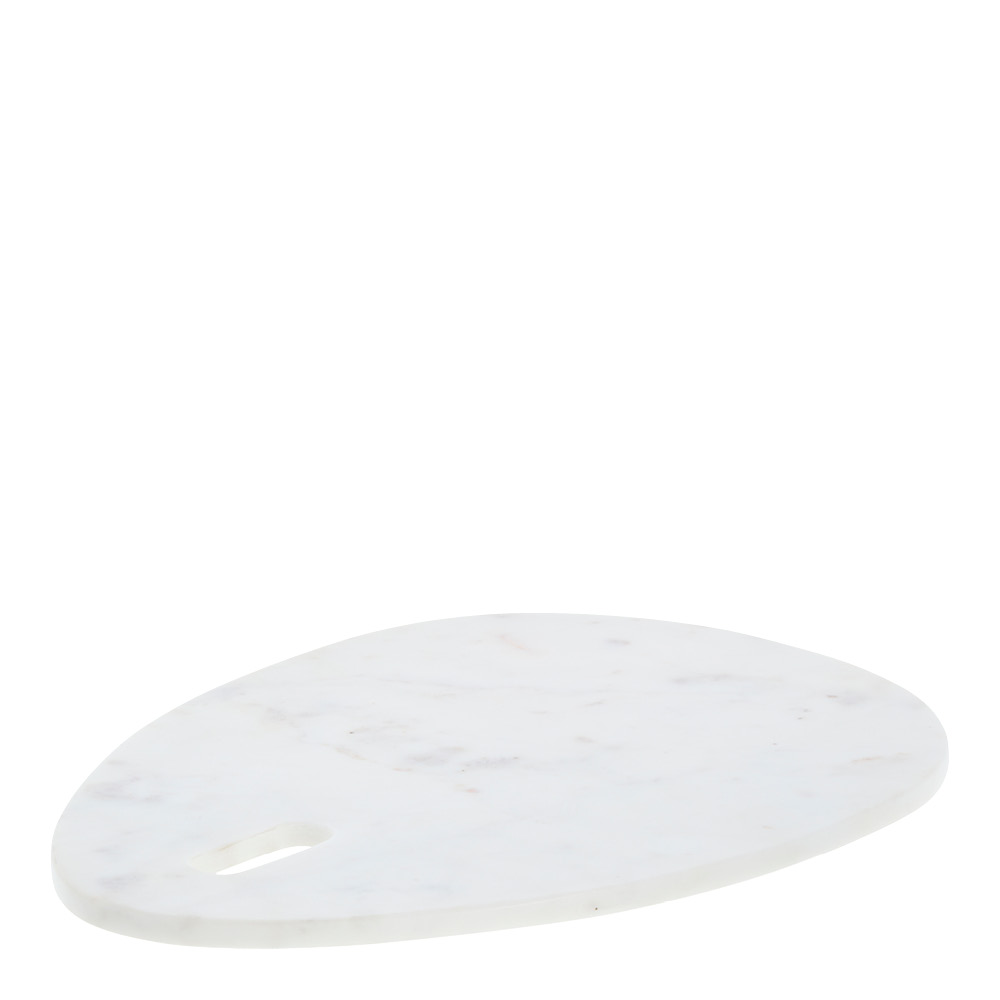 Lene Bjerre Ellia skjærebrett 40x30 cm hvit marmor