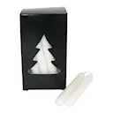 Julgransljus 1,2x10,2 cm 20-pack vit