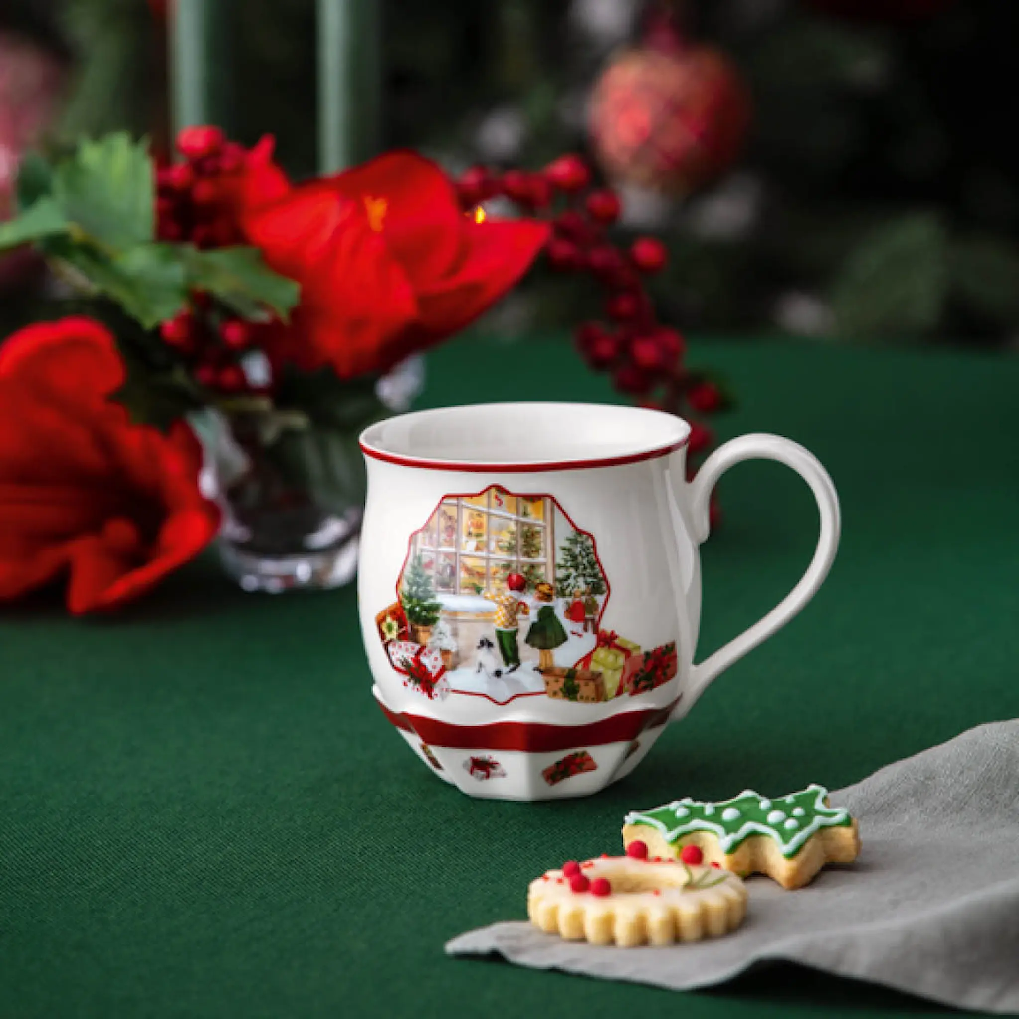 Villeroy & Boch Toy's Fantasy mugg 45 cl leksaksbutik vit/jul