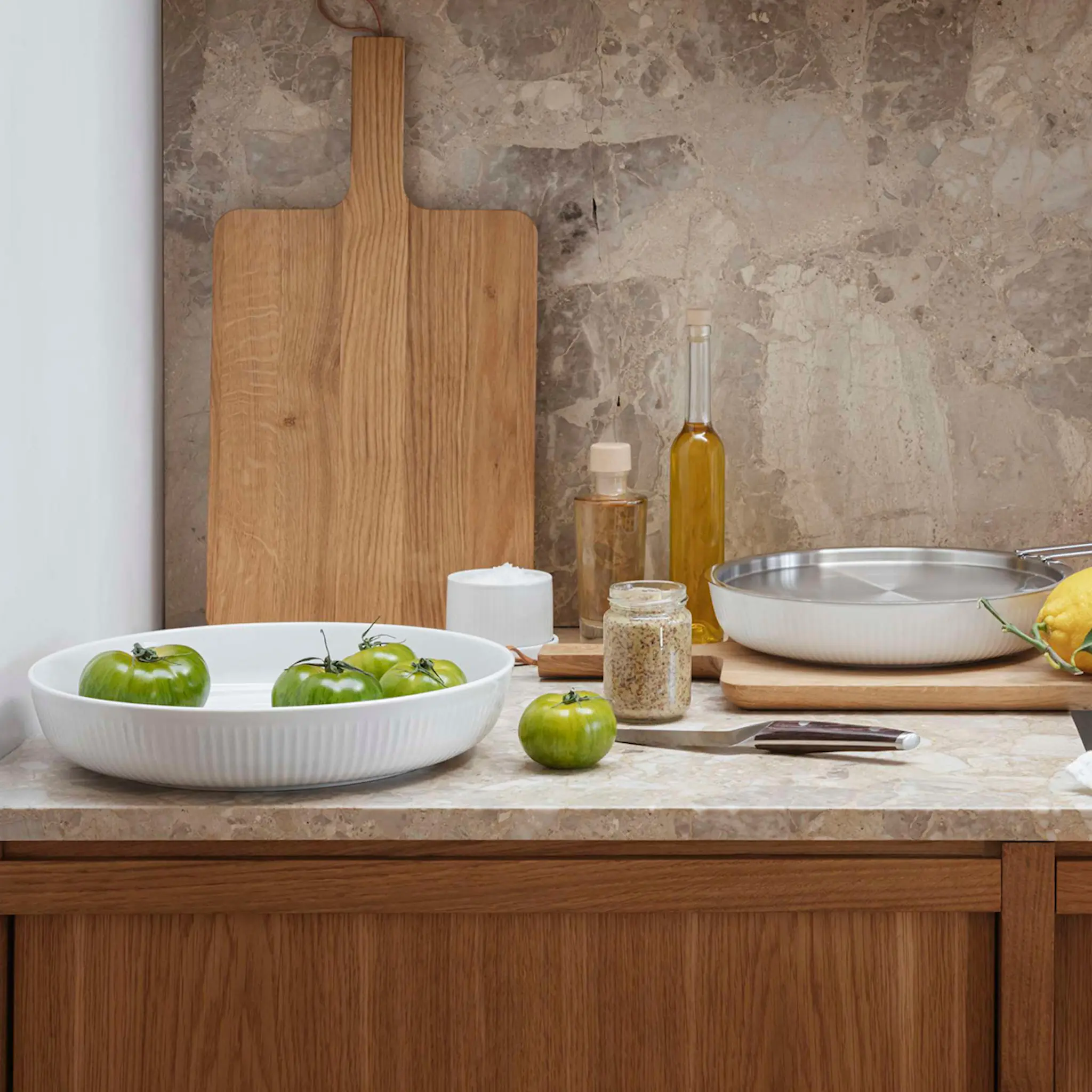 Eva Solo Legio Nova salatskål 2 stk 1,4+2,5L hvit hover