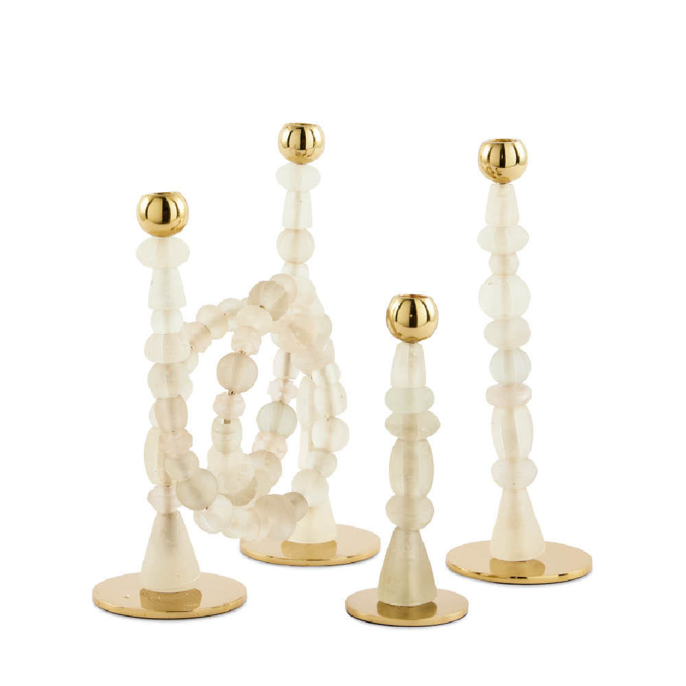 Pols Potten Beads ljusstake XS 24 cm vit
