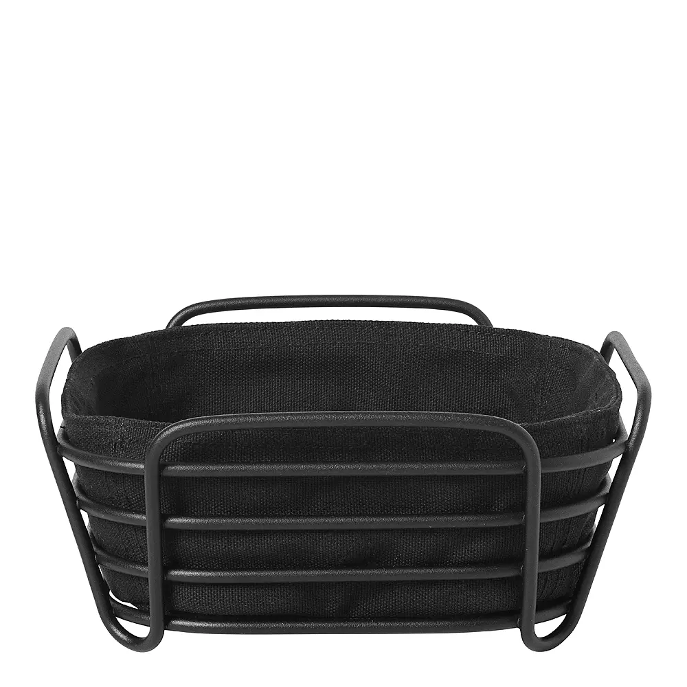 Delera brødkurv liten 21x21 cm svart