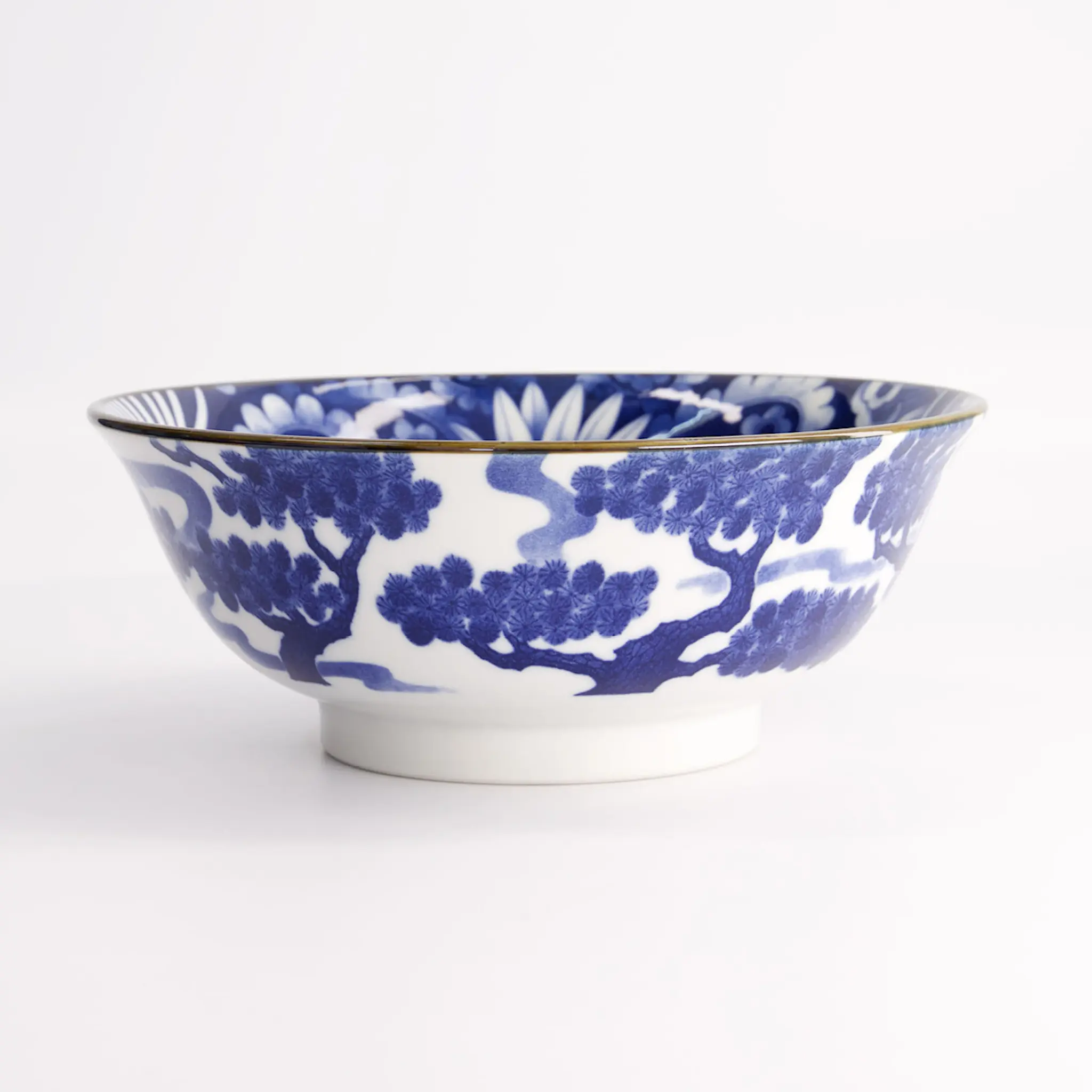 Tokyo Design Studio Skål crane 20,5 cm blue/white