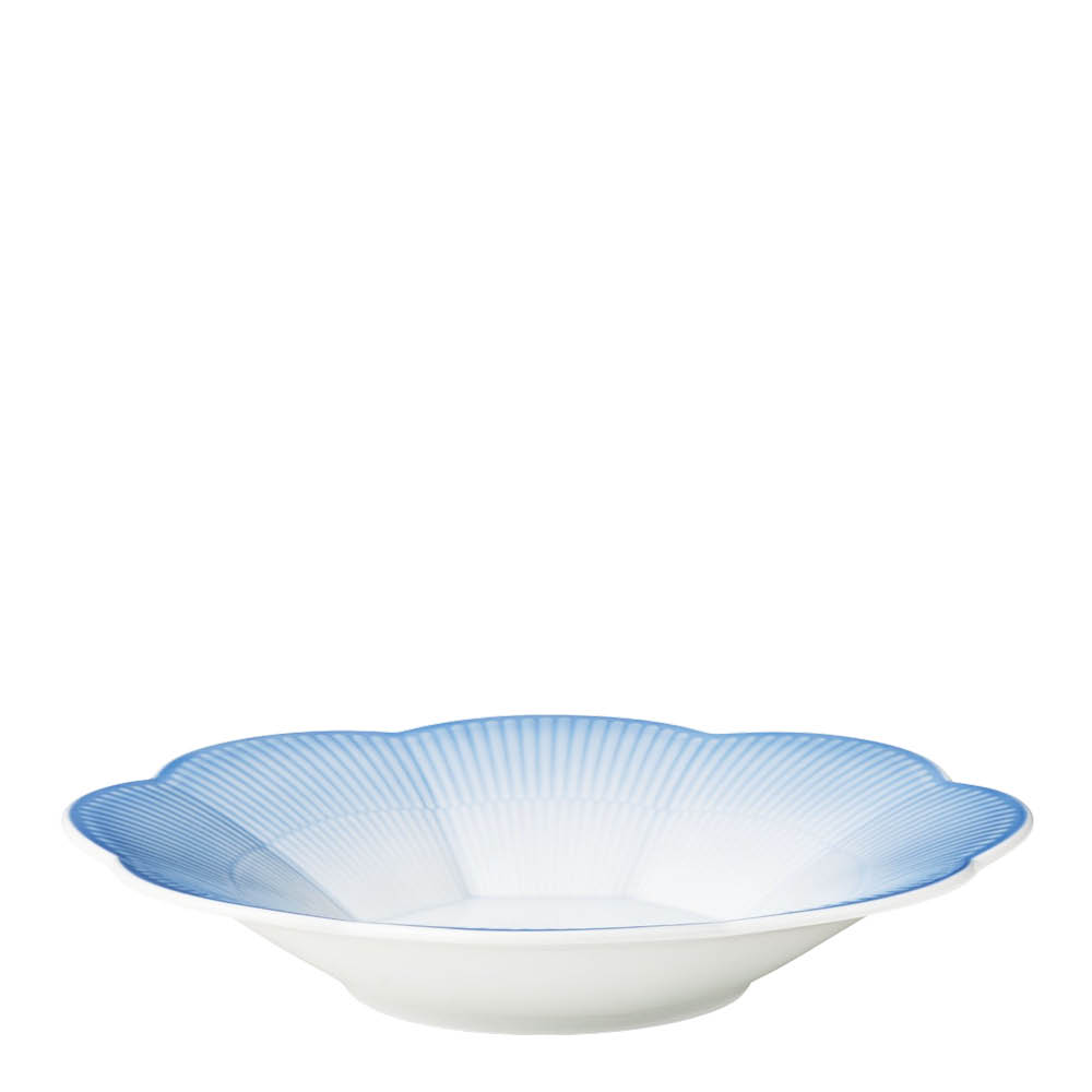Royal Copenhagen - Iris Syvä lautanen kukkamuoto 25 cm Sininen