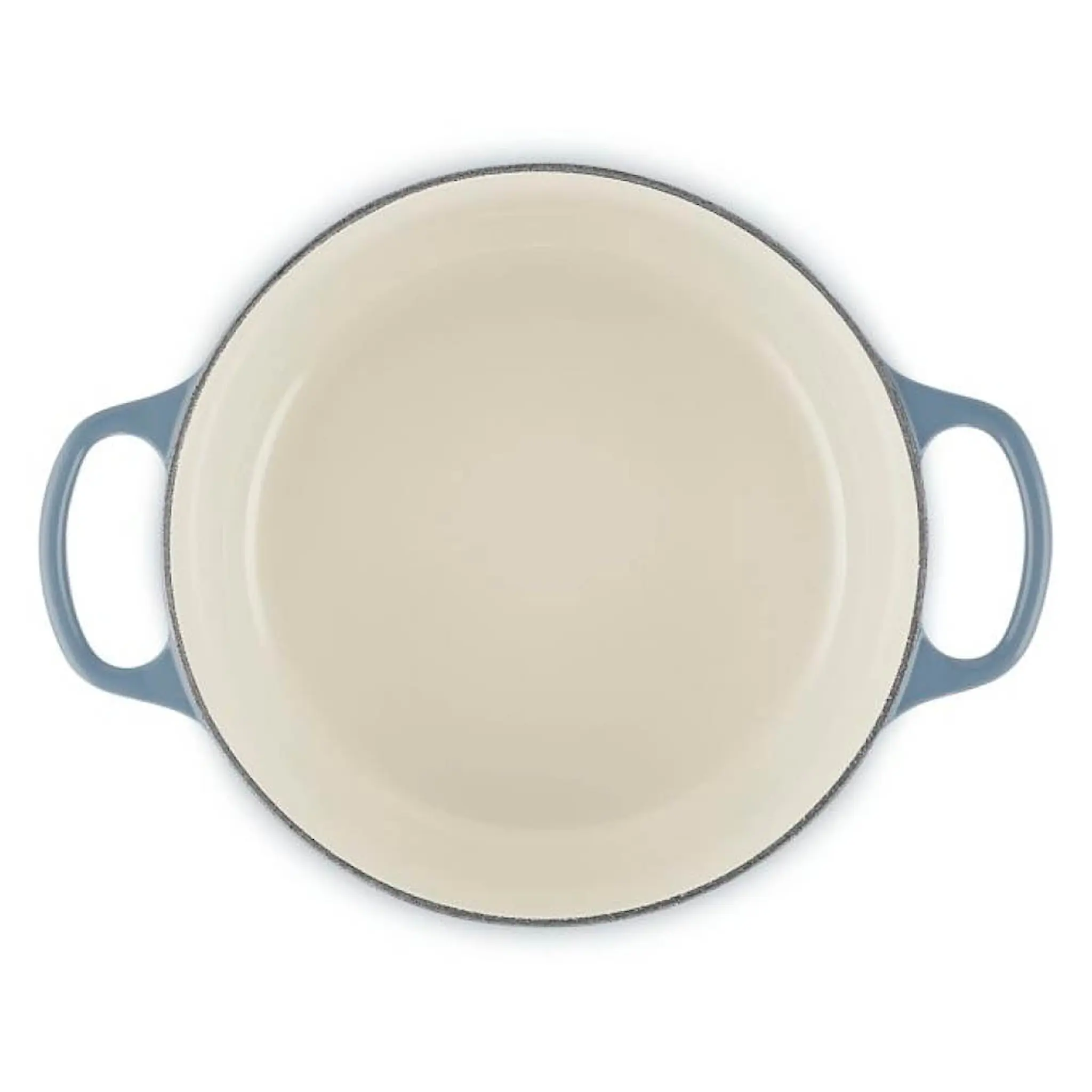 Le Creuset Signature gjutjärnsgryta rund 4,2L 24 cm chambray/guld/crucible knob