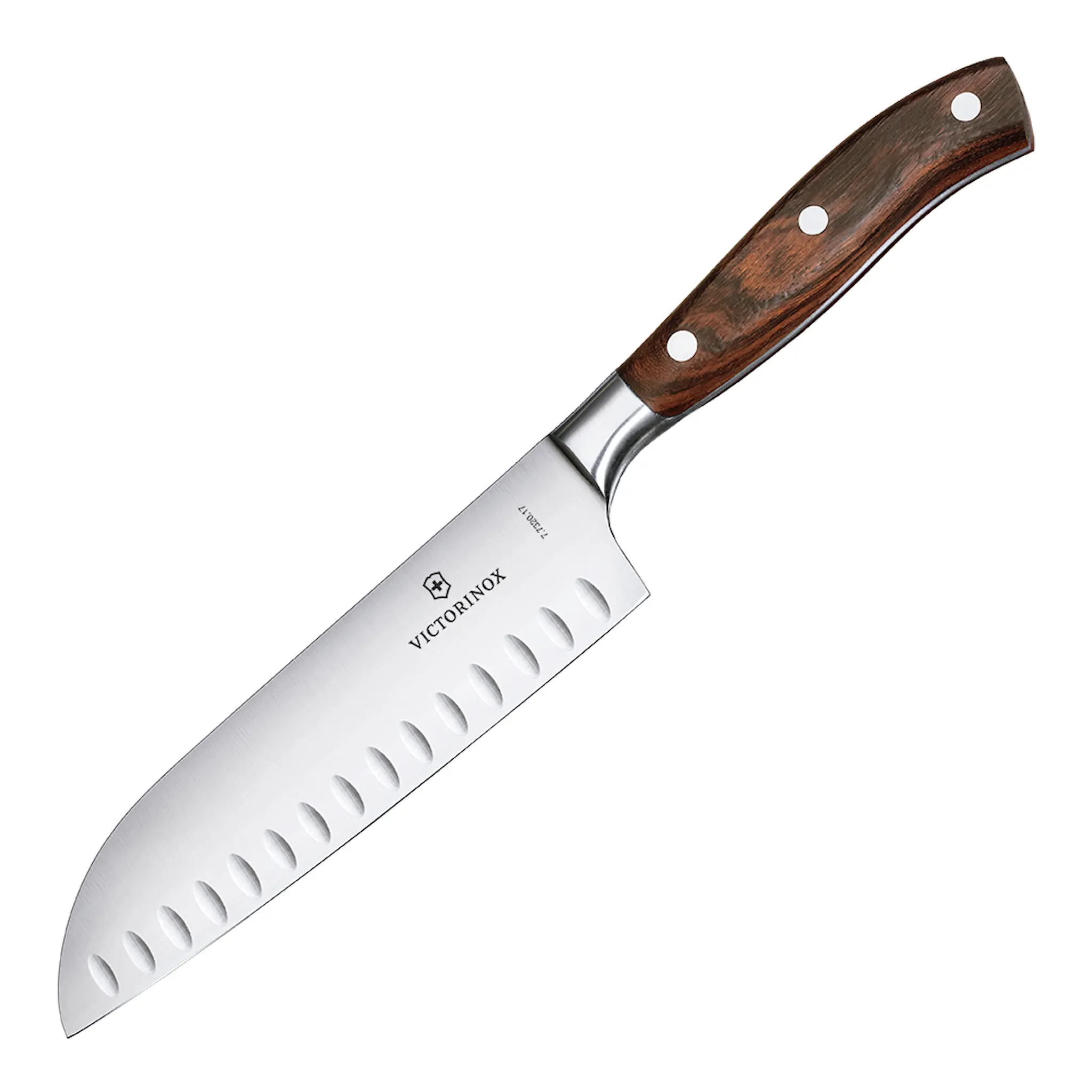 Victorinox Grand Maitre santokukniv med dimplar 17 cm lönn