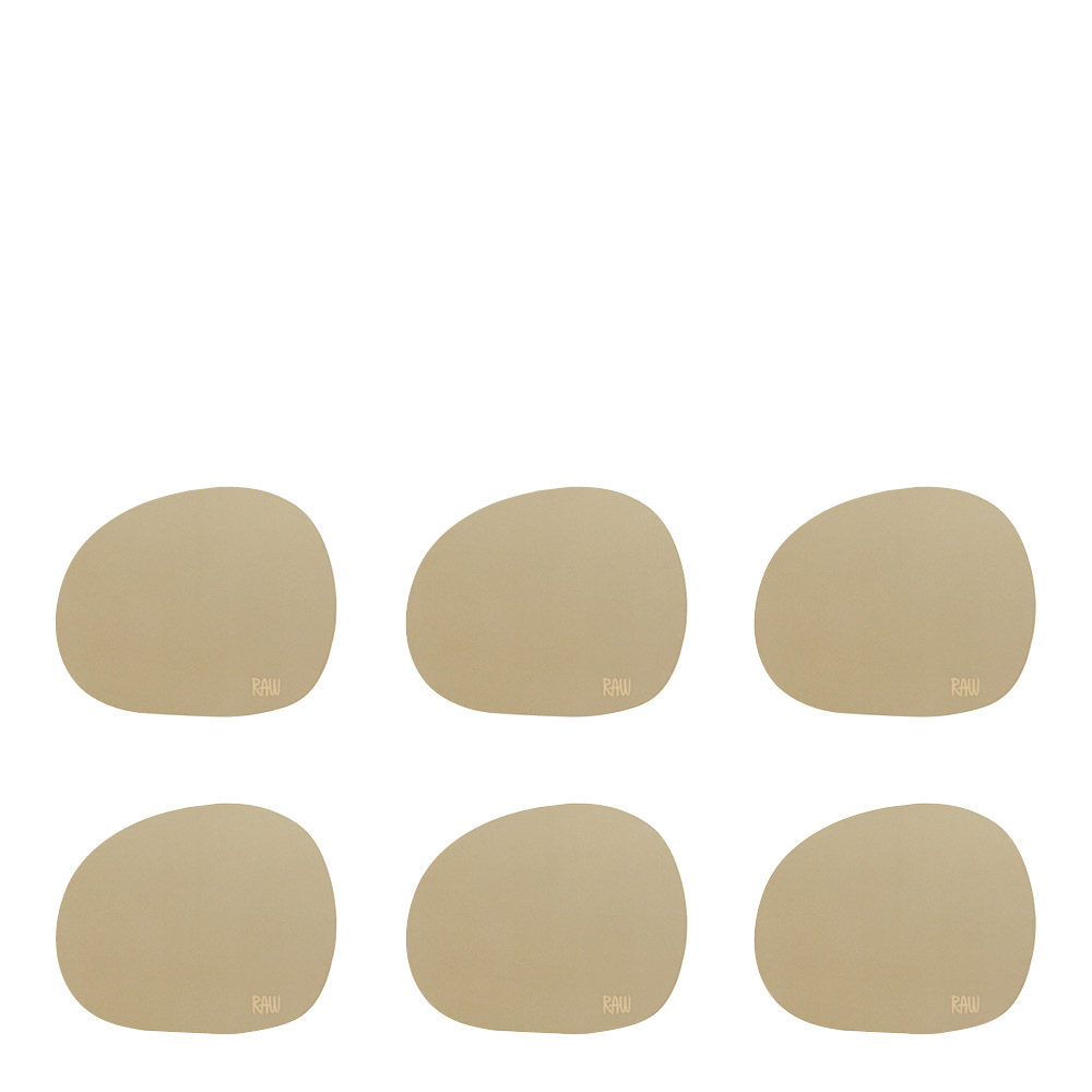 Aida - Raw Organic Lasinalunen 6 kpl Beige