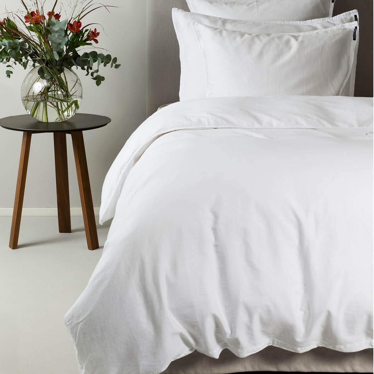Himla Soul påslakan satin 150x210 cm white