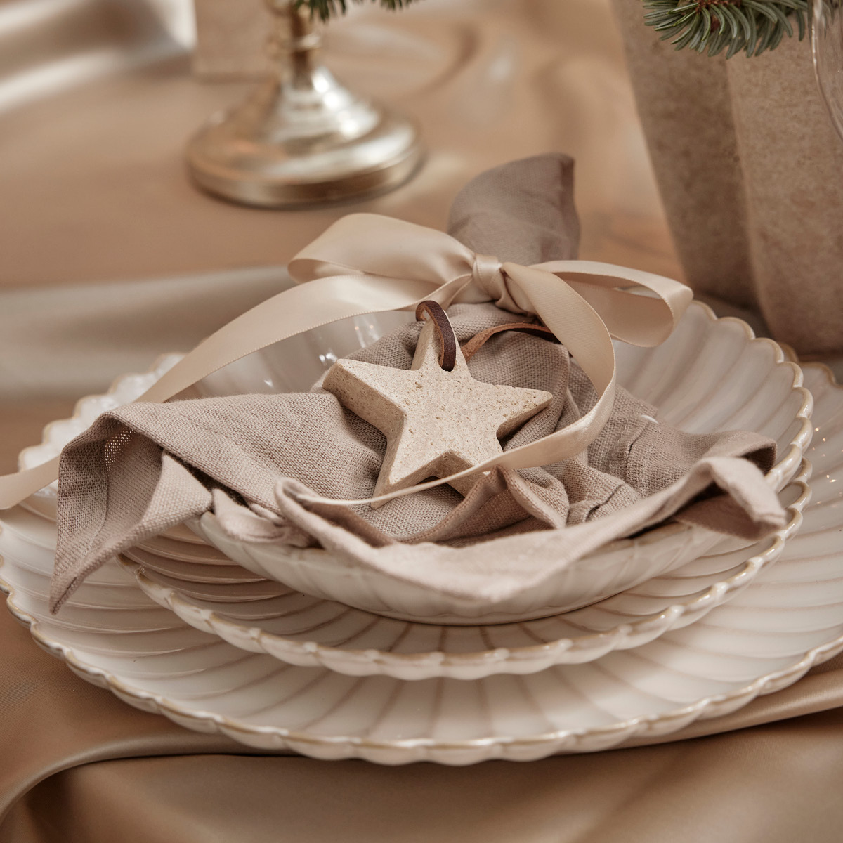 Lene Bjerre Camille Lautanen 20,5 cm Luunvalkoinen