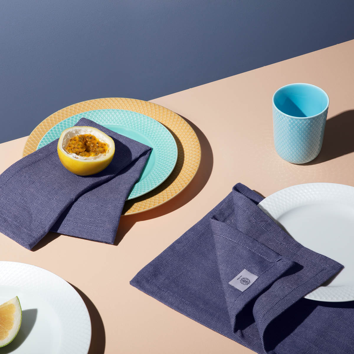 Lyngby Porcelæn Rhombe Color Mugg 33 cl Turkos