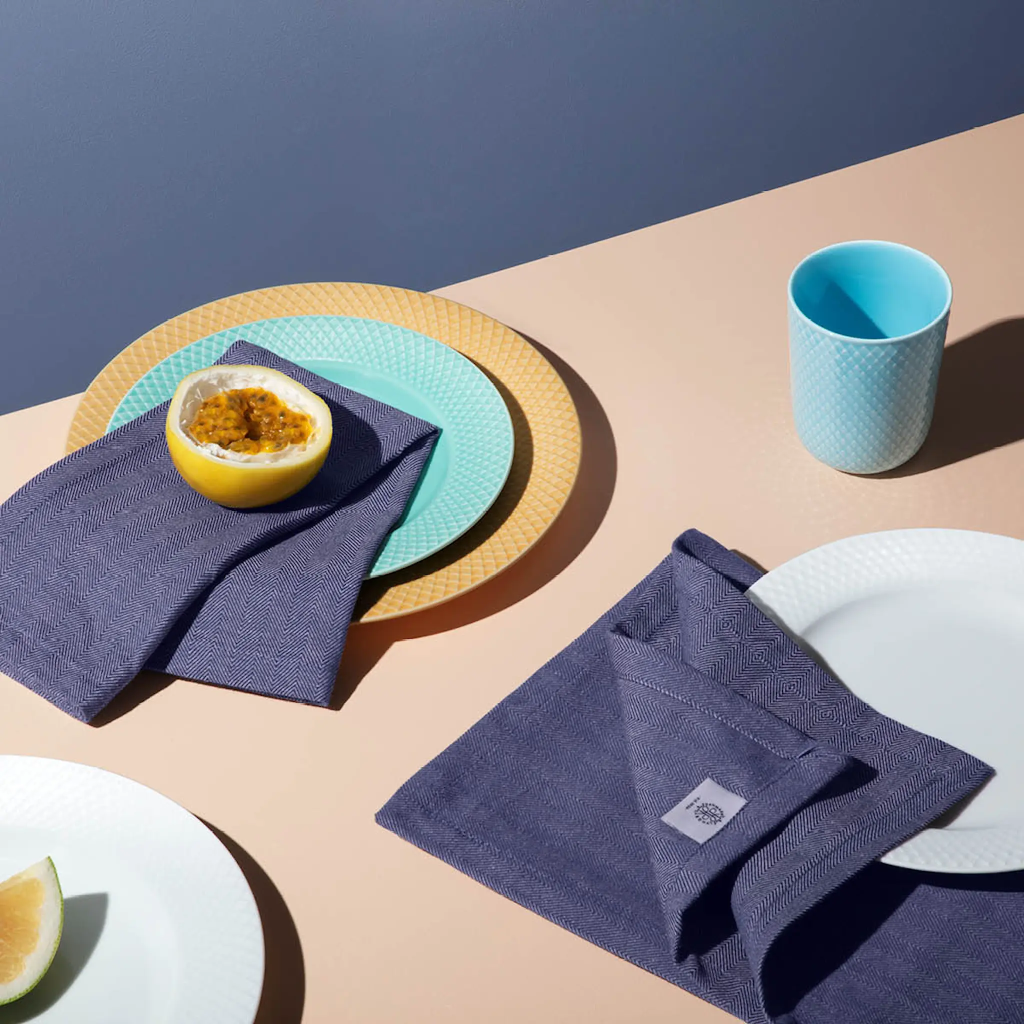 Lyngby Porcelæn Rhombe Color Mugg 33 cl Turkos