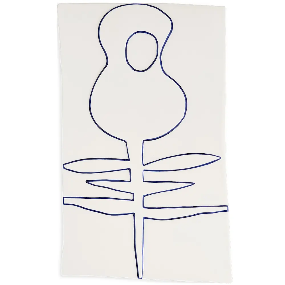 Relief Taulu Flower 27x44 cm Valkoinen