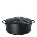 Provence gjutjärnsgryta oval 40 cm 12,5 L svart
