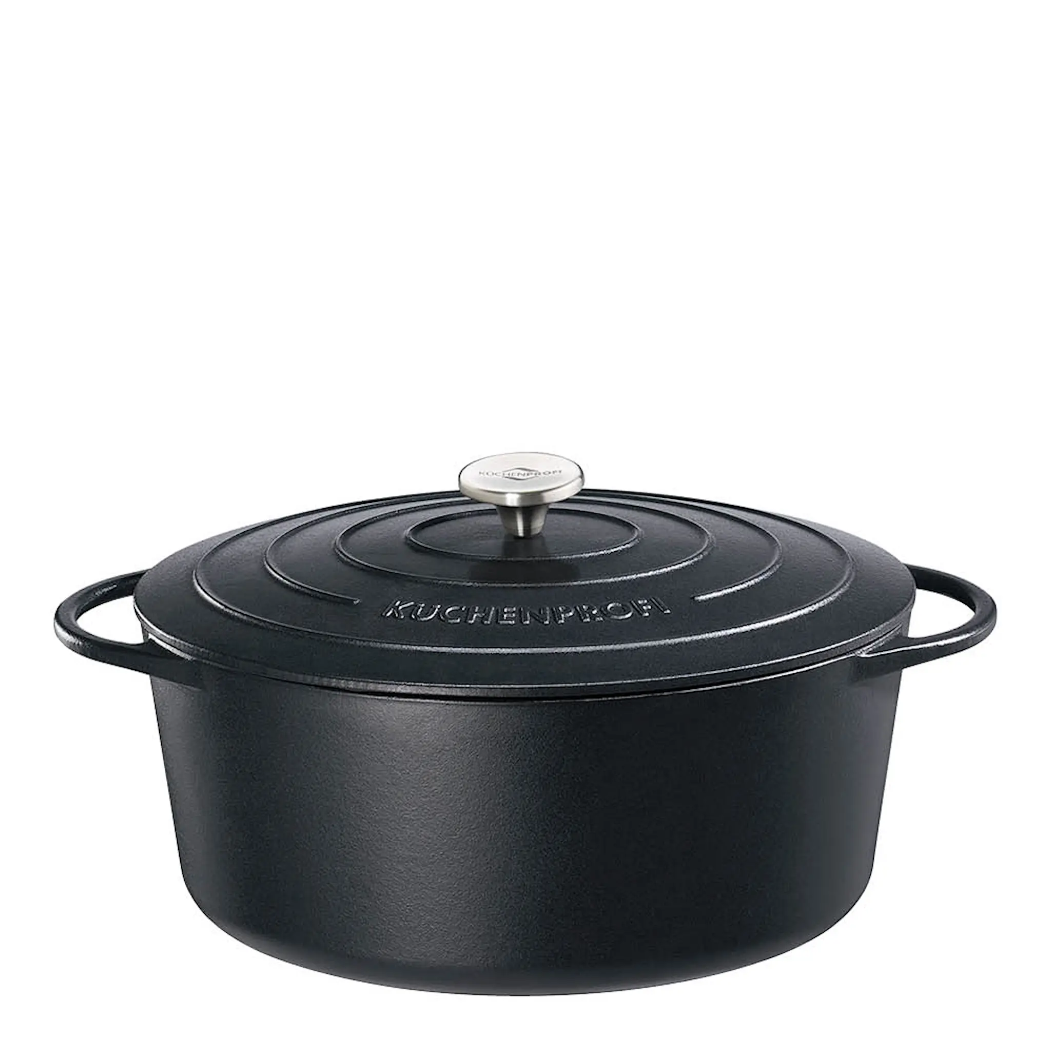 Küchenprofi Provence gjutjärnsgryta oval 40 cm 12,5 L svart