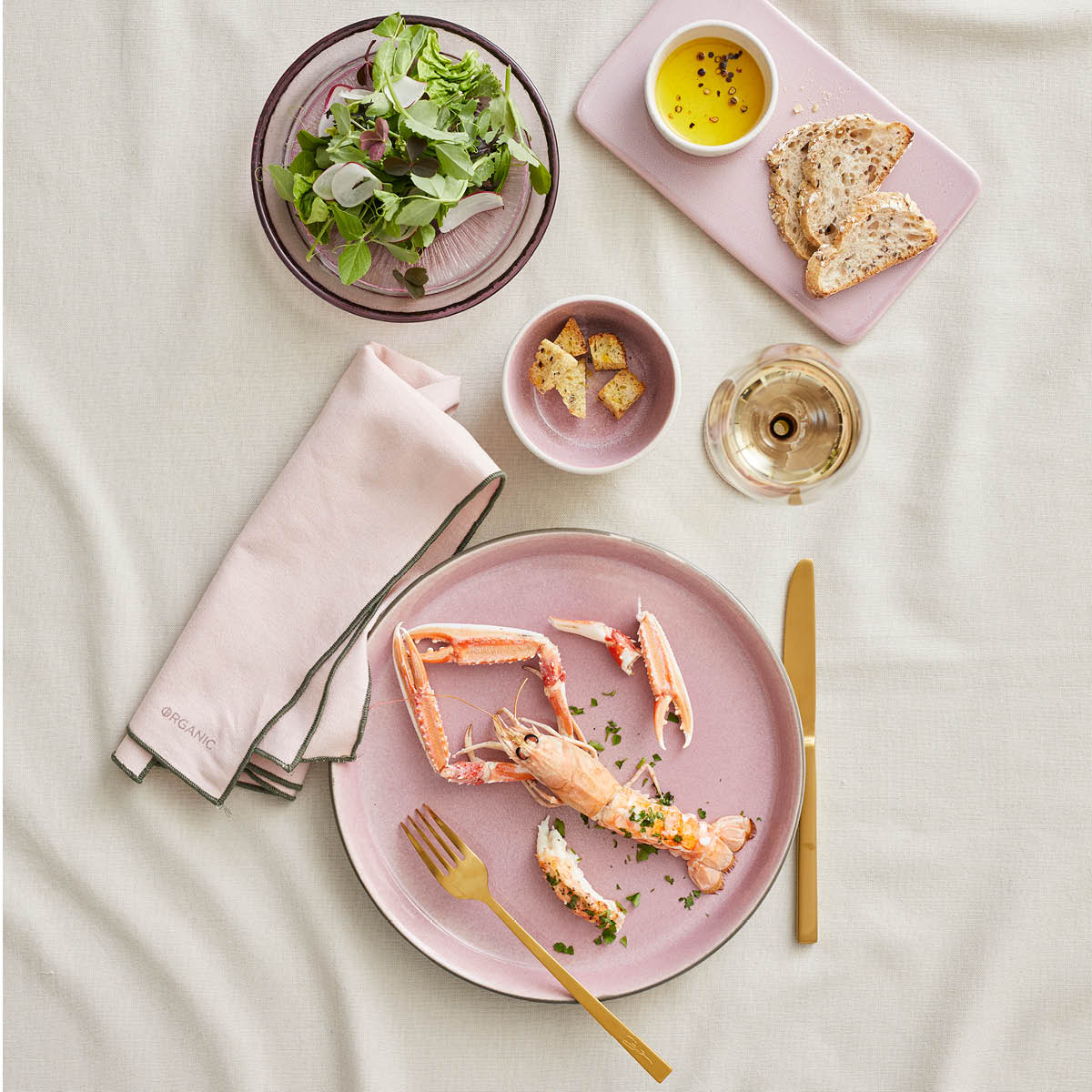 Bitz Bestick 16 Delar Mässing Matt