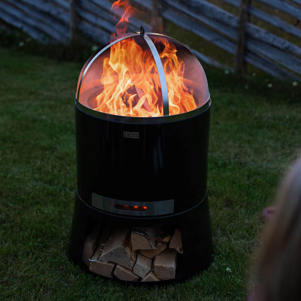 Espegard Pilar gnistskydd lock 46 cm till eldtunna stål