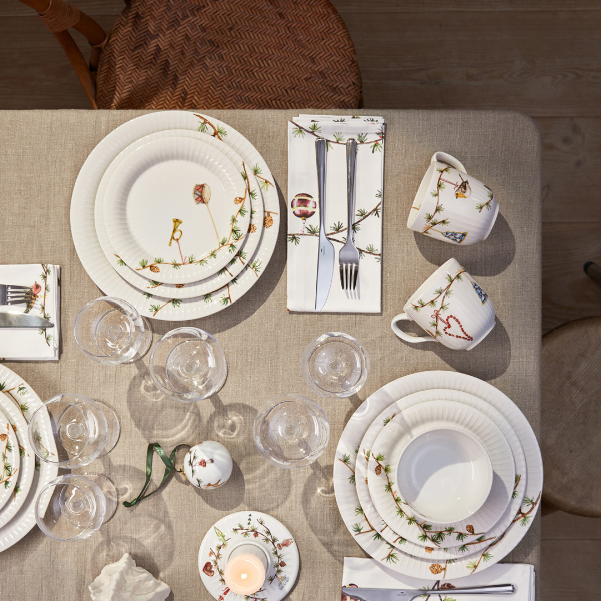 Kähler Hammershøi Christmas tallerken 22 cm 2 stk