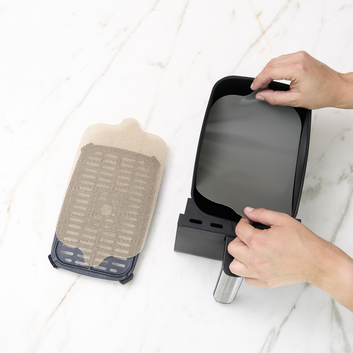 Nostik Airfryerskydd i silikon 25,6x14,2 cm 4-pack