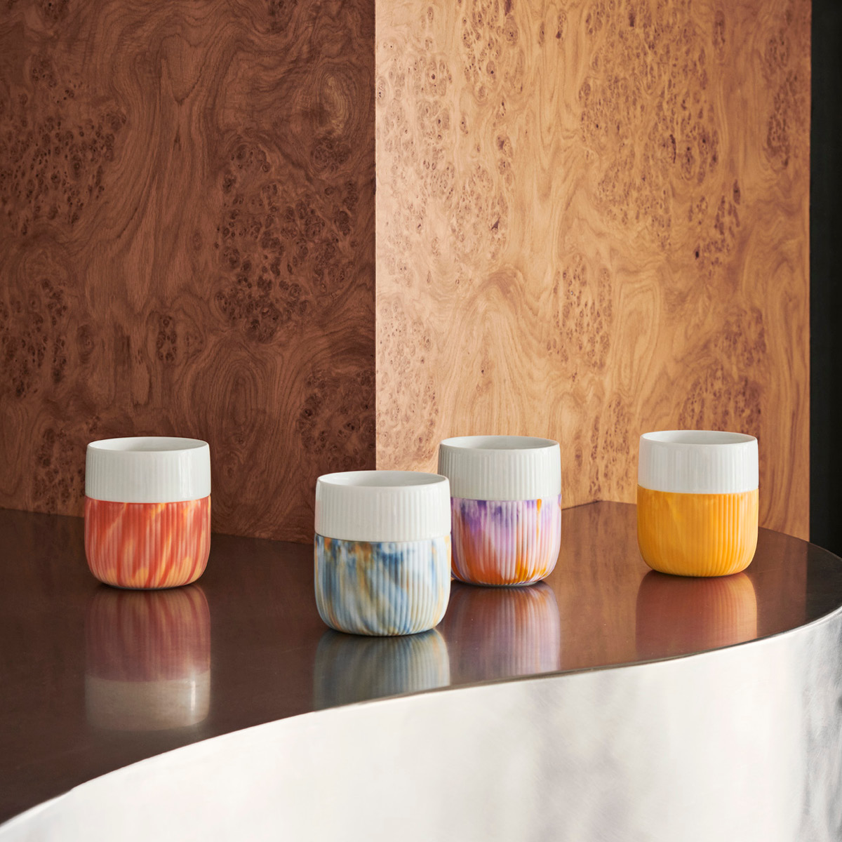 Royal Copenhagen Fluted Contrast Marble Muki 35 cl Morning Sky