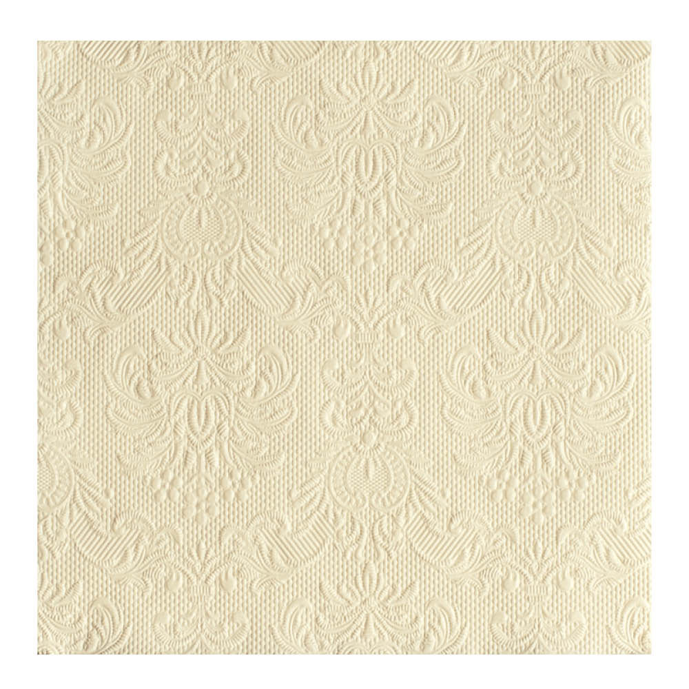 Ambiente - Elegance Servetti 40x40 cm 15 kpl Cream