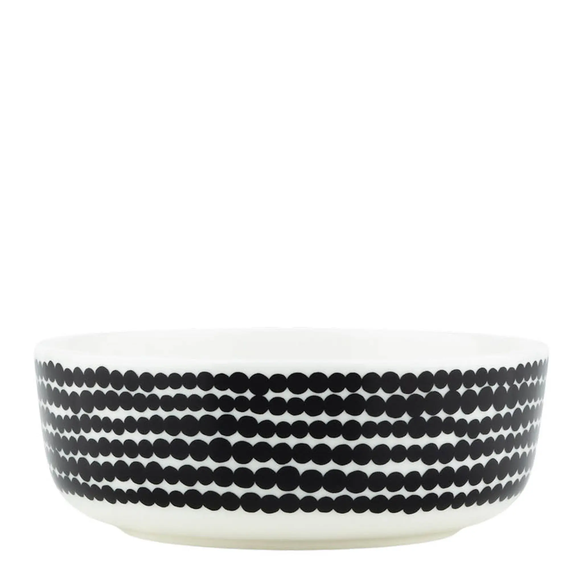 Marimekko Oiva Siirtolapuutarha skål 40 cl svart/hvit