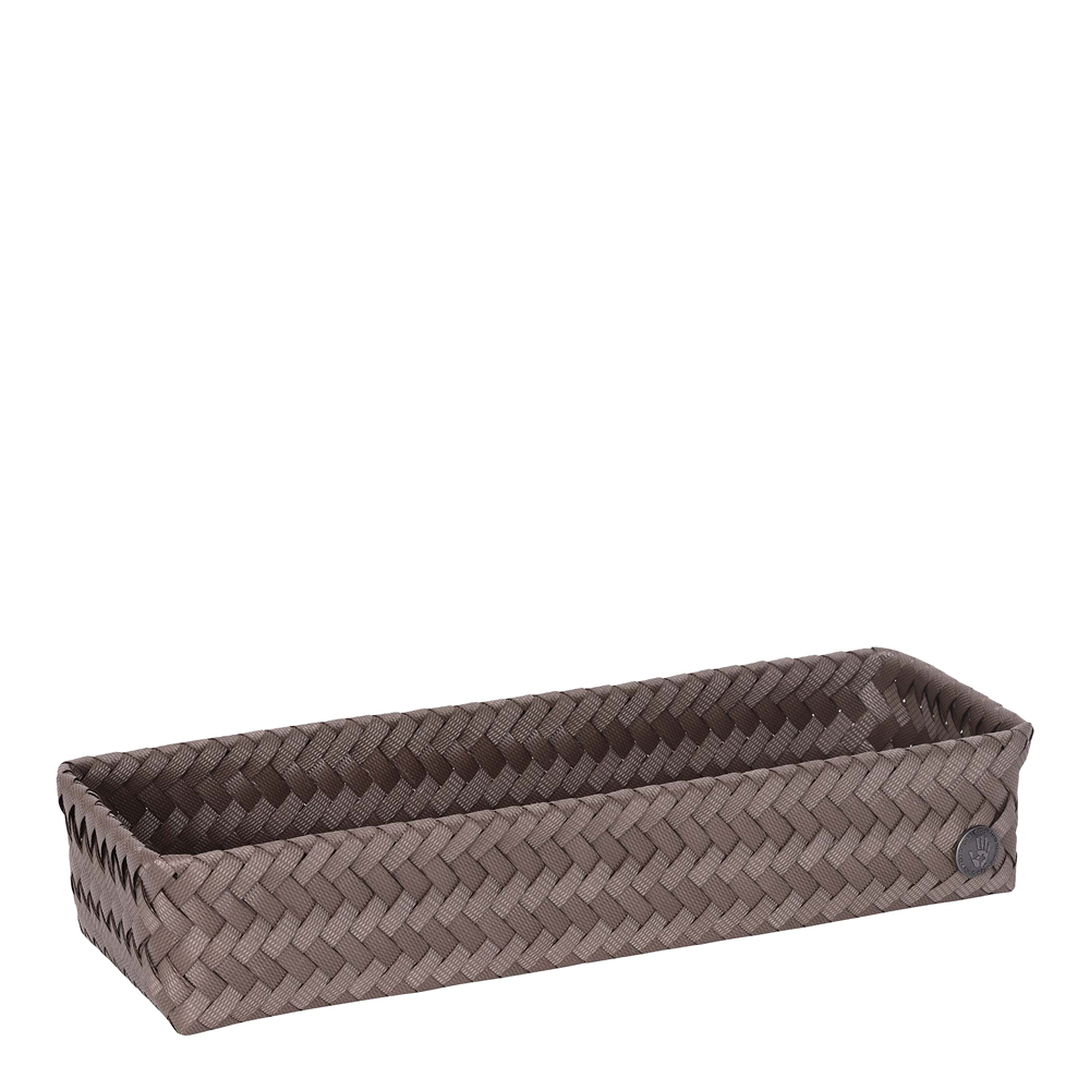 Handed By Fit lång förvaringskorg 39x12x7 cm taupe
