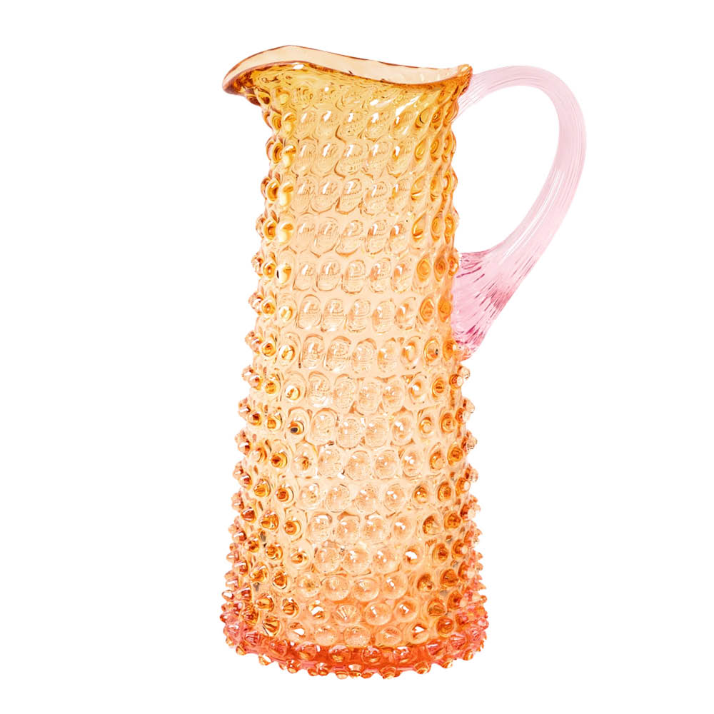 Klimchi Hobnail karaffel 1L Sunrise Rosaline/Amber