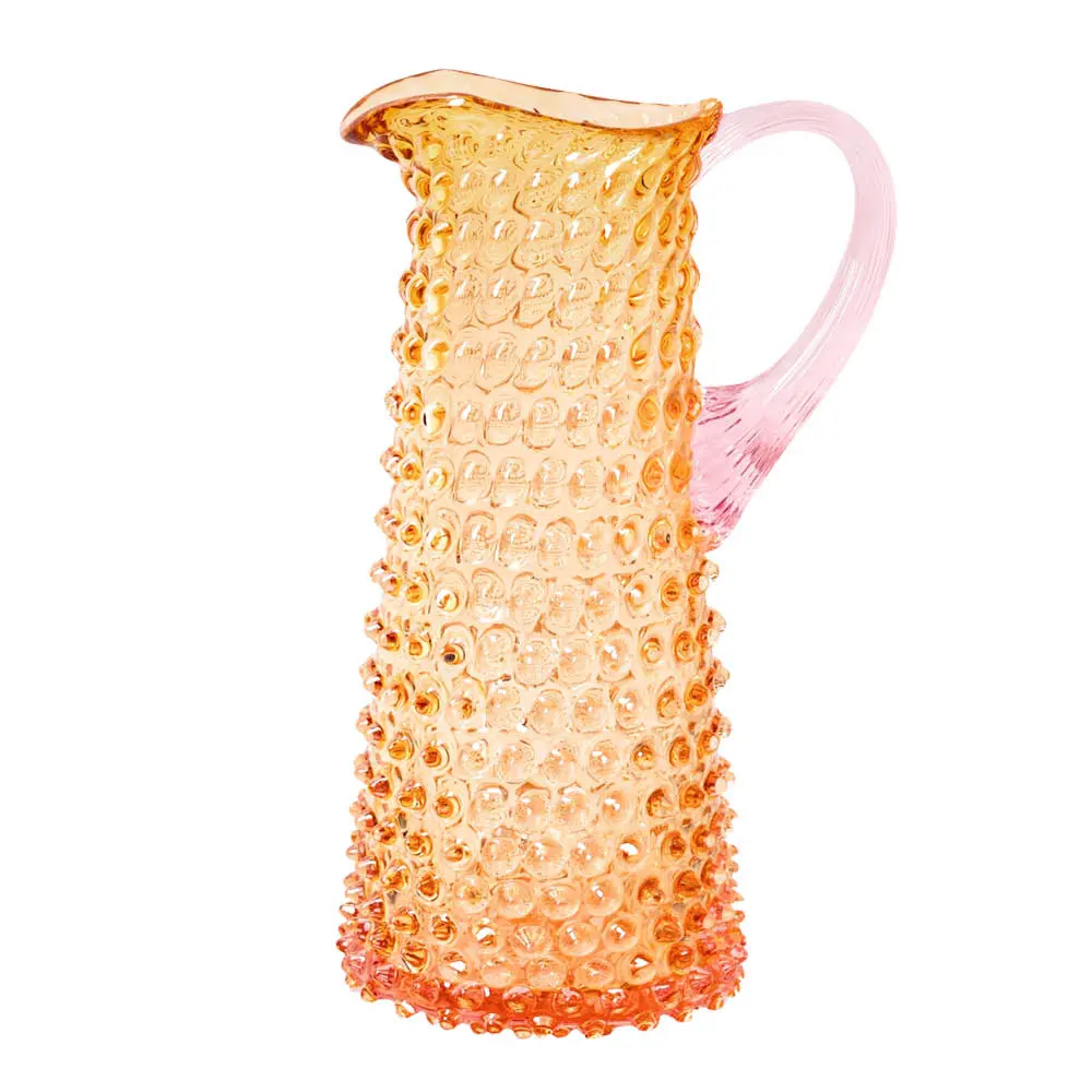 Hobnail karaffel 1L Sunrise Rosaline/Amber