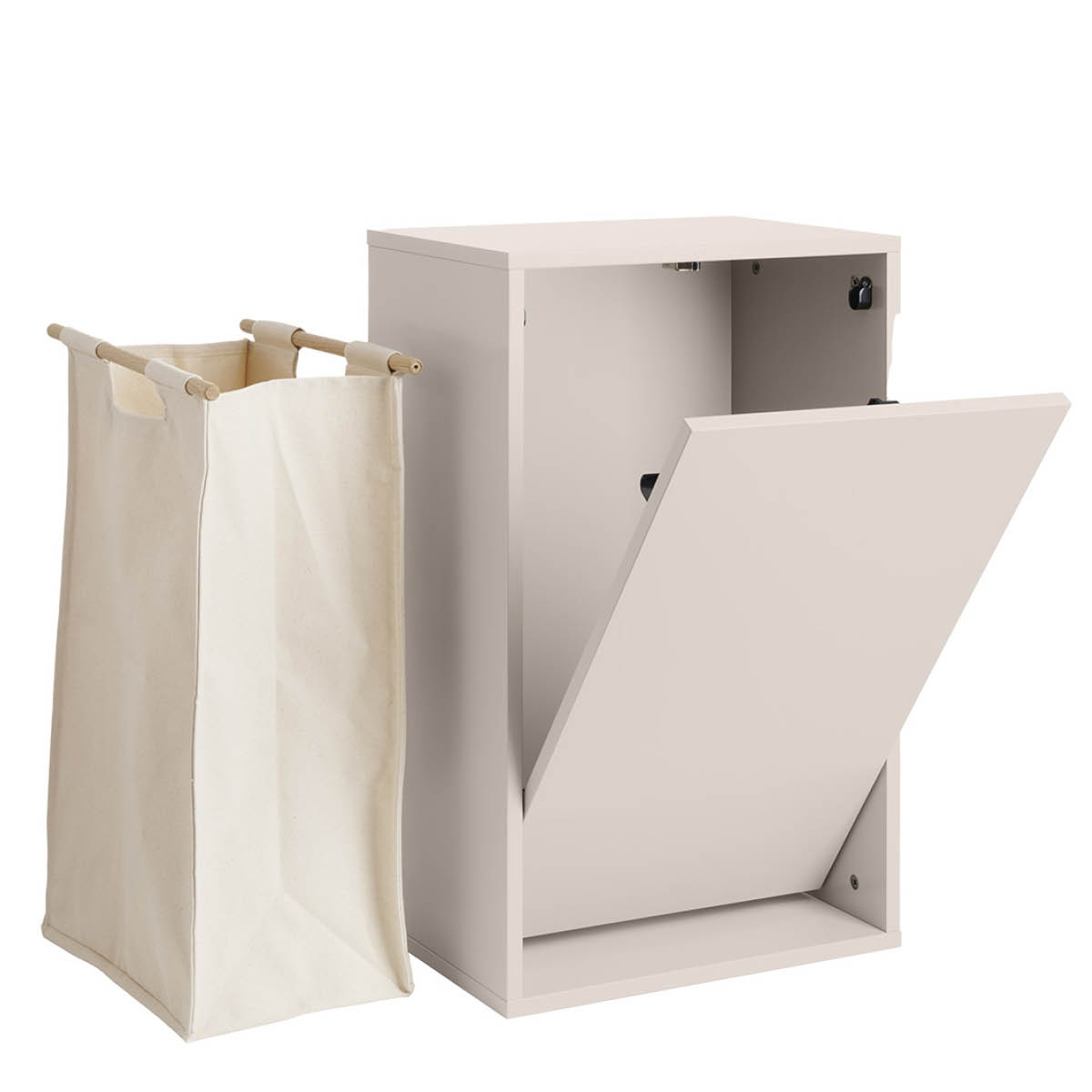 ReCollector Laundry Boks Pyykkikori 30x43x70 cm Silver Cloud Grey