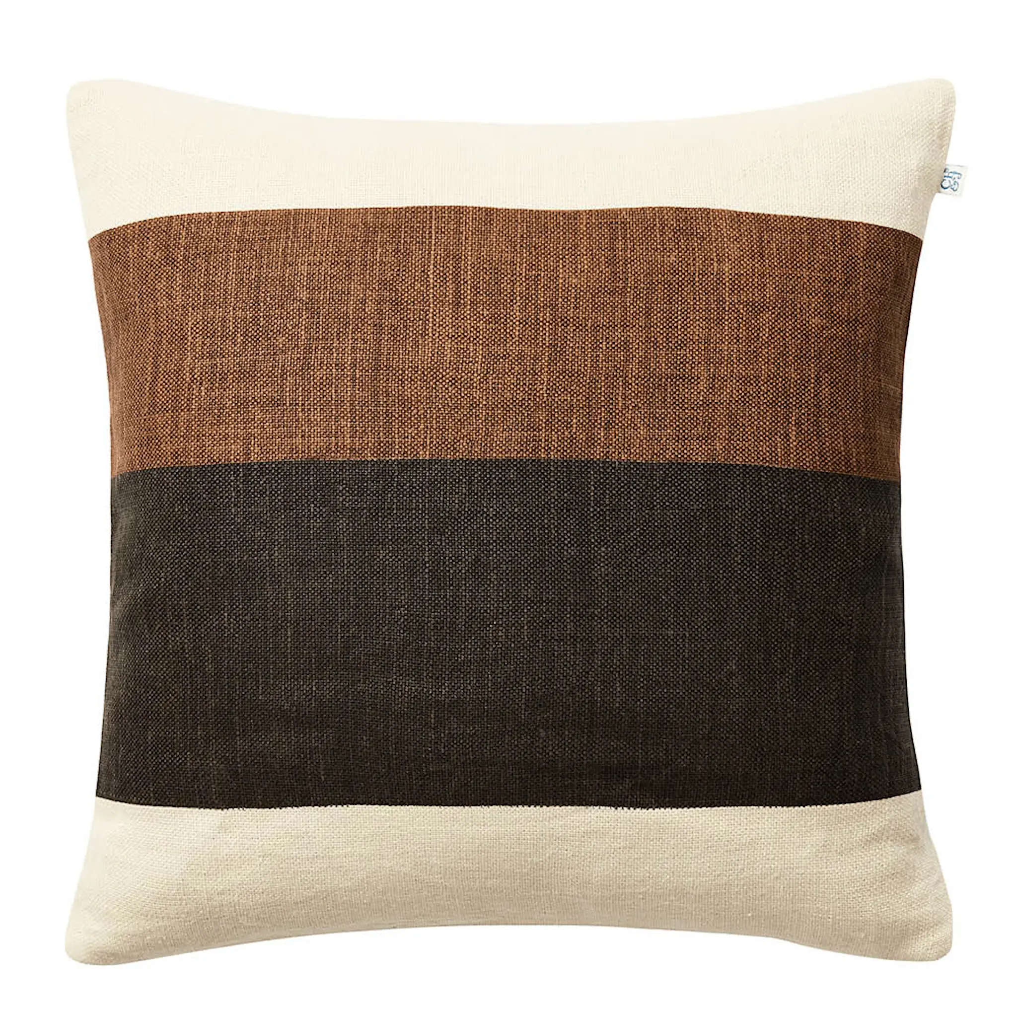 Chhatwal & Jonsson Kumar putetrekk lin 50x50 cm Taupe/Dark Brown/Light Beige