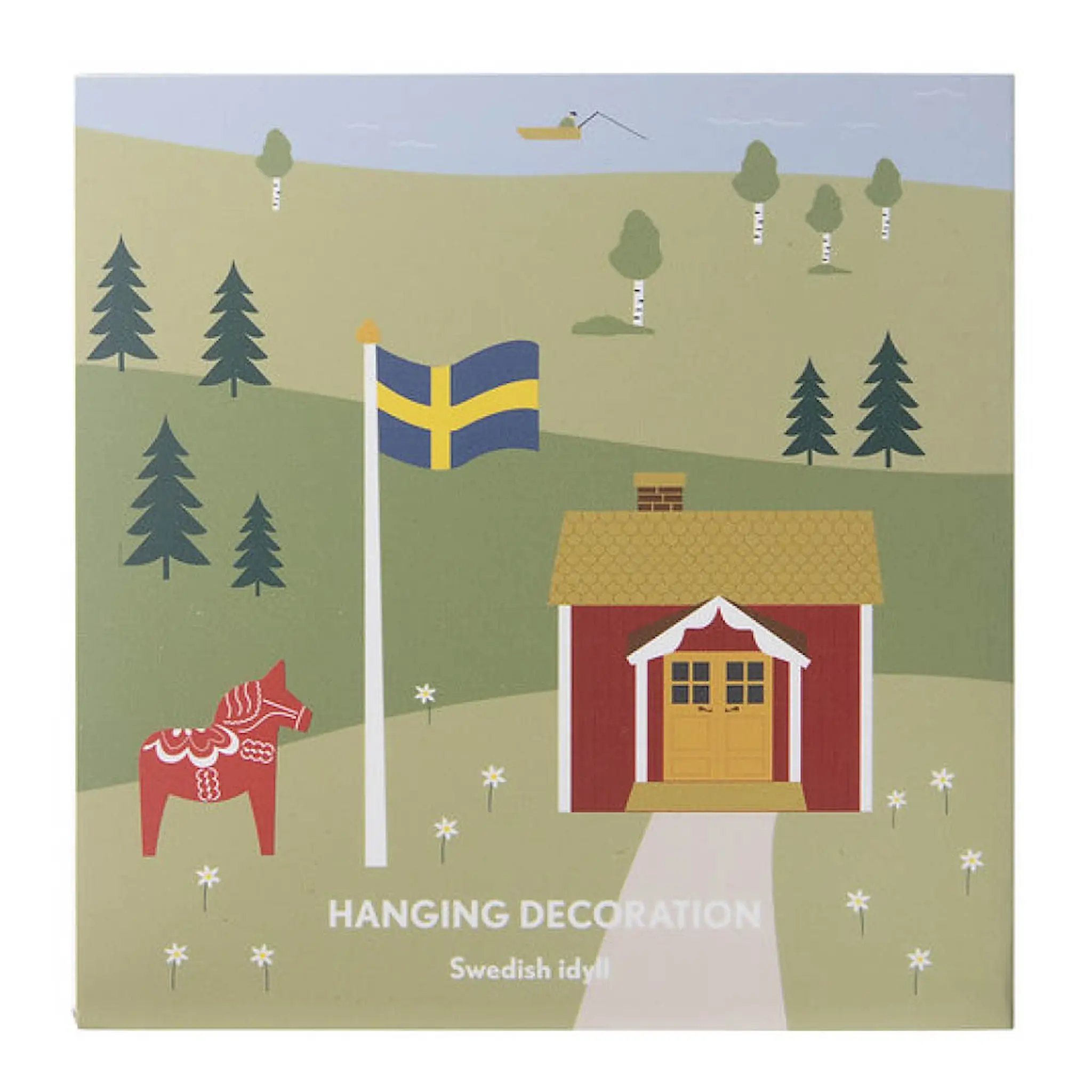 Pluto Hängande dekoration 8 cm Swedish Idyll guld
