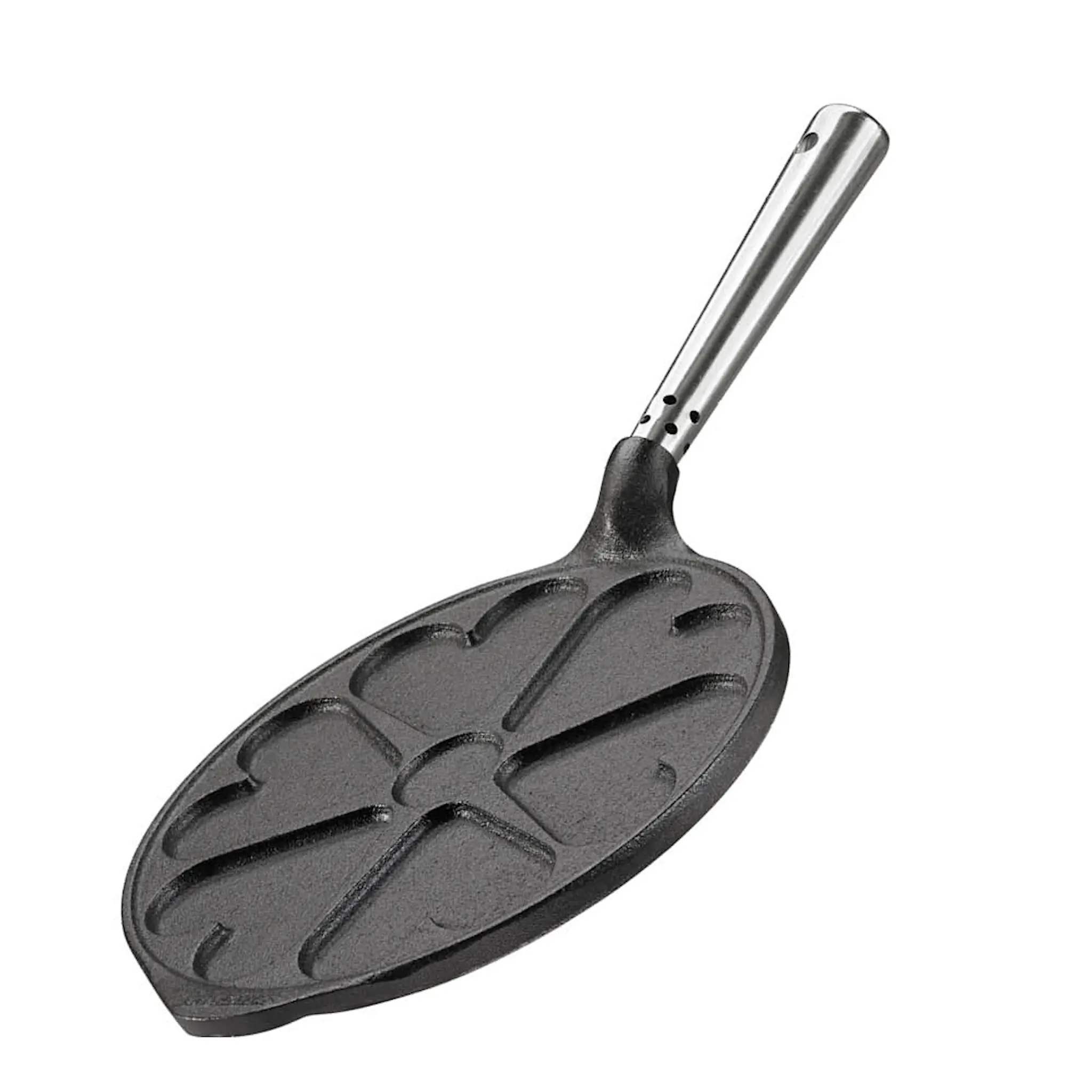 Skeppshult Professional plättlagg hjärtan 23 cm gjutjärn/stål