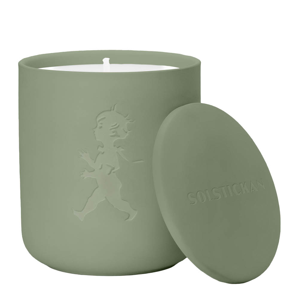 SOLSTICKAN Solstickan Tuoksukynttilä ebenpuu 9x7,5 cm Vihreä