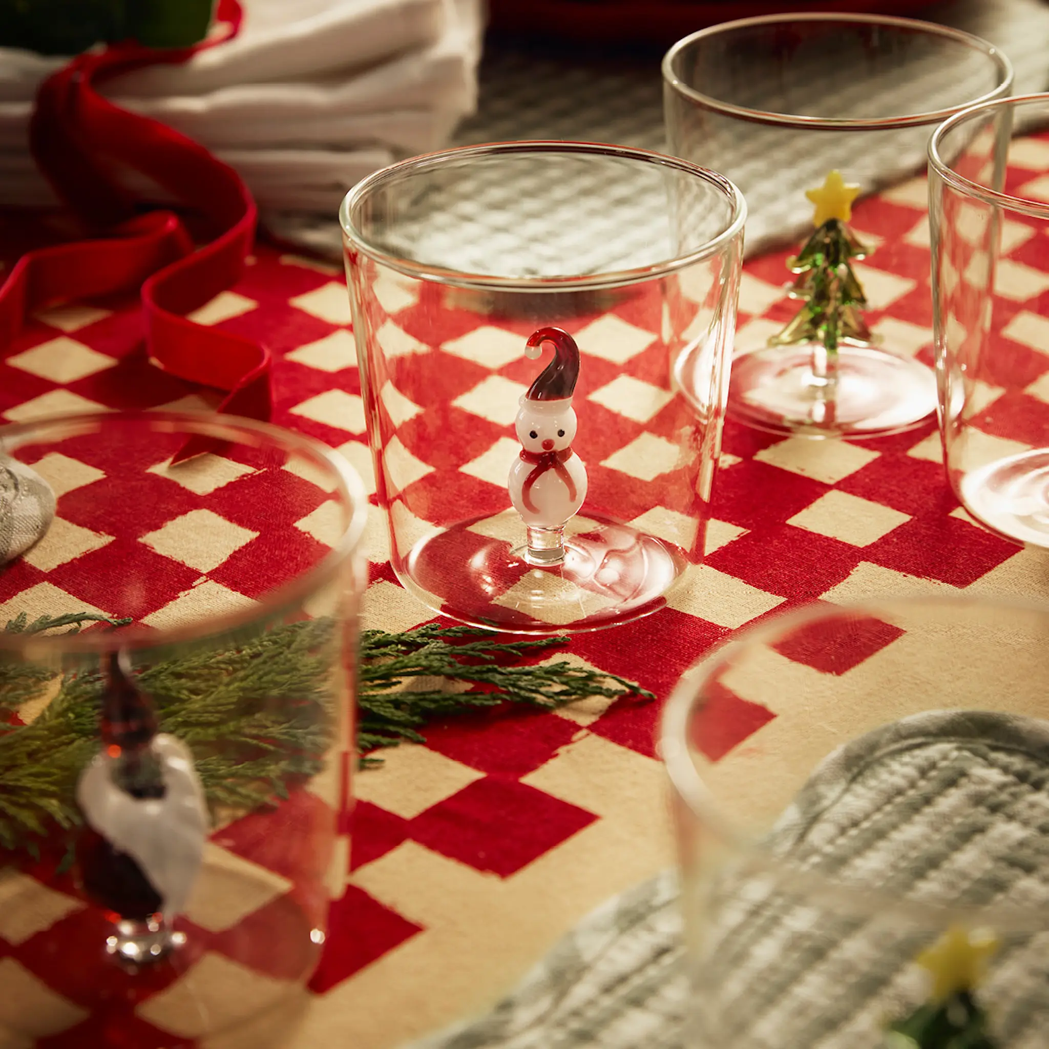 Stiernholm Jul vattenglas 35 cl tomte