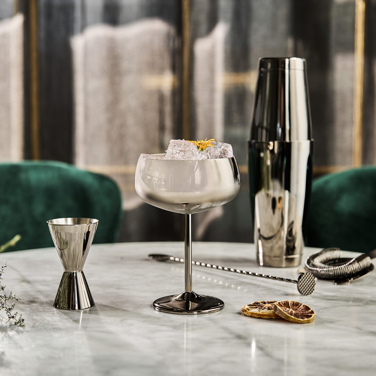 Modern House Sontell barskje m/mojitostamper 30 cm gunmetal