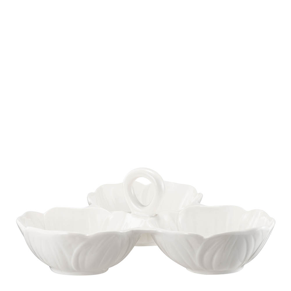 Stiernholm Flora serveringsfat 22 cm vit