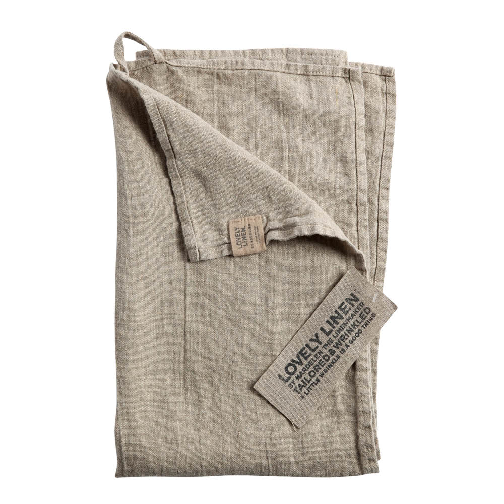 Lovely Linen Lovely kjøkkenhåndkle lin 45x70 cm Natural Beige