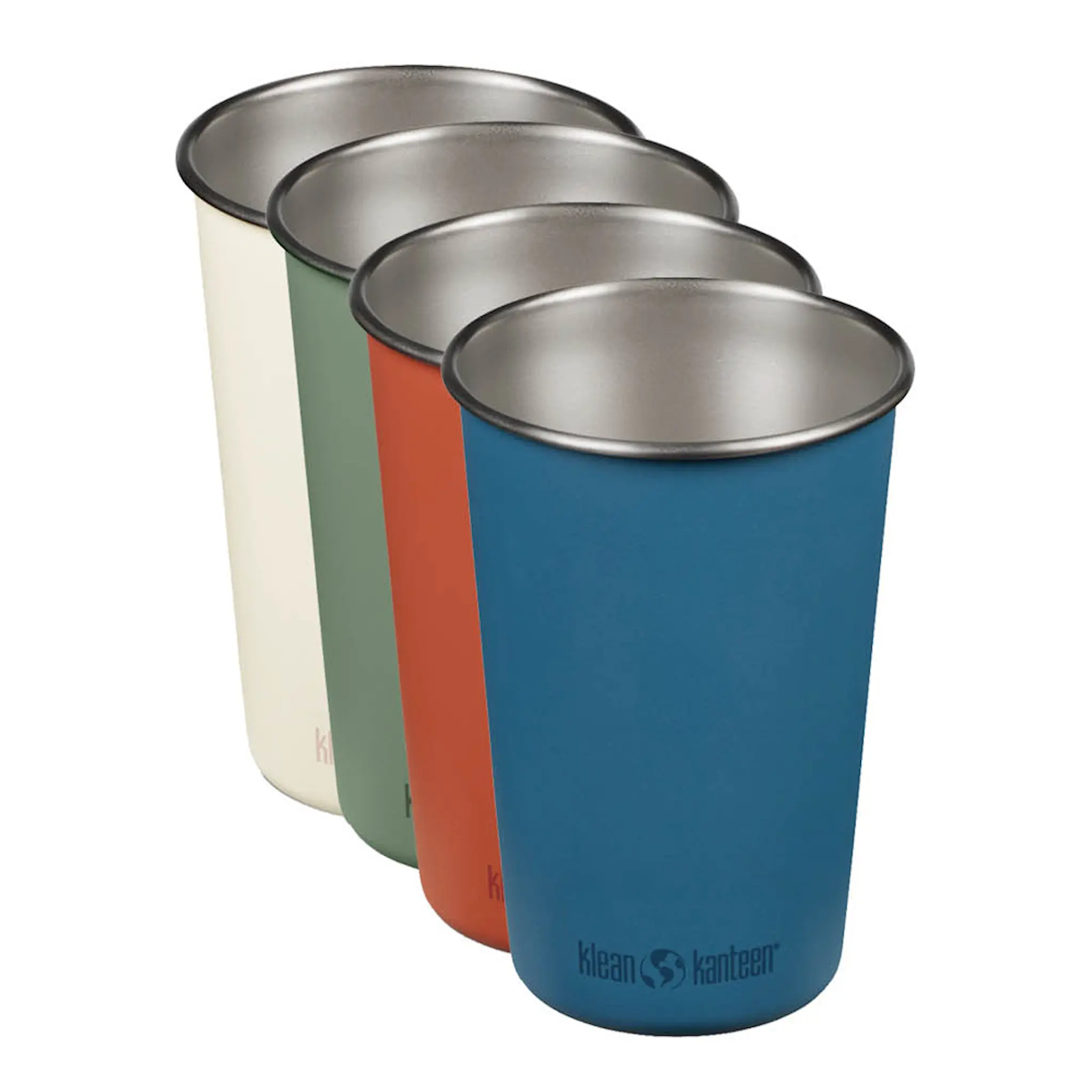 Klean Kanteen Steel Pint stålmugg 47 cl 4-pack Partake