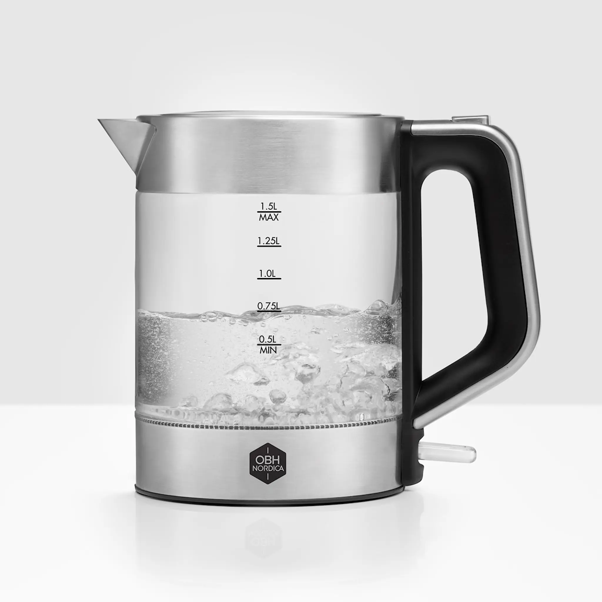 OBH Nordica Venice Vattenkokare Glas/Rostfritt Stål 1,5L
